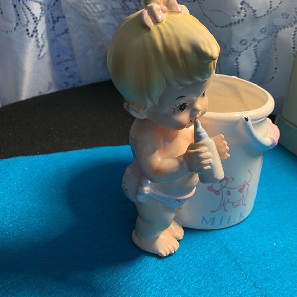 Vintage LEFTON CHINA BABY PLANTER - Picture 3 of 5